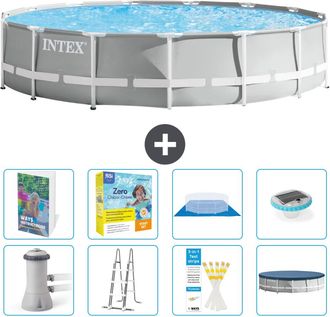 Intex Piscina Prism Frame Redonda - 457x107 Cm - 9-piezas S526