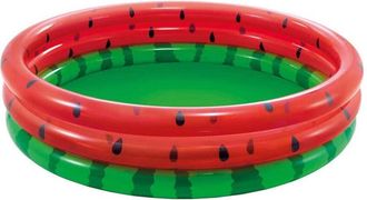 Trade Shop Trade Shop - Piscina Gonfiabile Anguria A 3 Anelli Tonda 168x38 Cm Per Bambini +2 Anni 58448