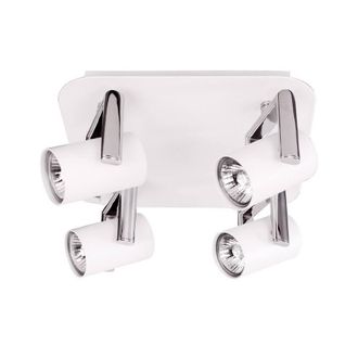 Netlighting Modern Spotlights White 4 Light with White Matt Shade LED GU10