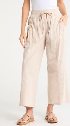 Sanctuary Wide Leg Crop Pants in Beach Sand Beige at Nordstrom Rack, Size X-Small