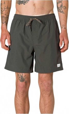 KATIN Mens Poolside Volley Swim Short In Black Wash
