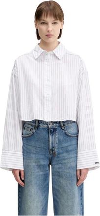 Ksubi Cropped Astra Shirt - Dames - Blouses & Shirts - Veelkleurig - Maat: XS Katoen