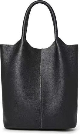 Generic Compatible For Large Soft Shopper, Set Bag, Female 100% Real Leather Tote, Women Genuine Shoulder Commute(K)