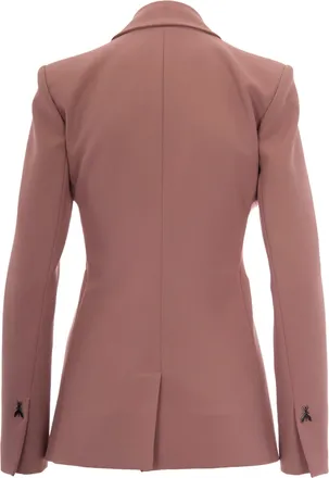 Patrizia Pepe Womens Blazer With Bustier Detail Terracotta Polyester Jacket
