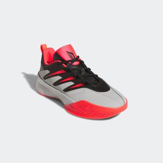 adidas Basketballschuh ADIDAS PERFORMANCE DAME CERTIFIED 3, Damen, Gr. 44,5, schwarz (core schwarz, lucid rot, grau two), Synthetik, Textil, Schuhe Basketbal