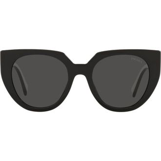 Prada 53mm Cat Eye Sunglasses in Black at Nordstrom