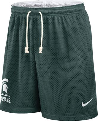 Nike Michigan State Courtside Nike Mens Dri-FIT College Reversible Shorts in Green | 03BF024NMST-11C