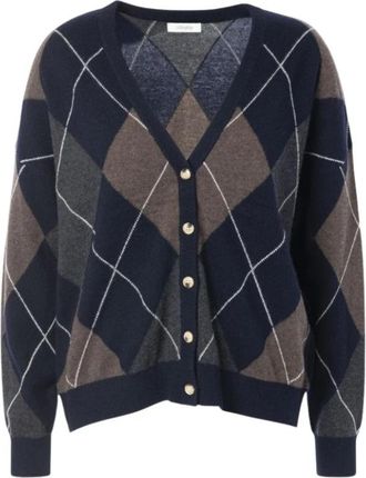 Jcsophie Reims Cardigan - Dames - Vesten - Blauw - M - Wol - Truien & Vesten