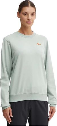 Fj&auml;llr&auml;ven Katoenen sweater - Dames - Sweatshirts - Groen - XS - Katoen - Hoodies & sweatvesten