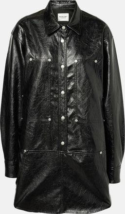 Isabel Marant Ayali faux leather minidress