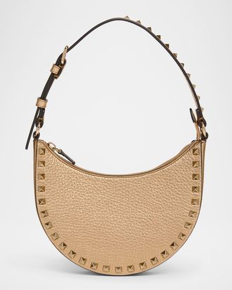 Valentino Garavani Mini Rockstud Metallic Leather Shoulder Bag