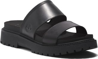 Timberland Clairemont Way Slide Sandal in Black Full Grain at Nordstrom, Size 8.5