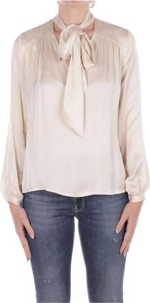 Manila Grace Blouse - Dames - Blouses - Beige - XS - Overhemden