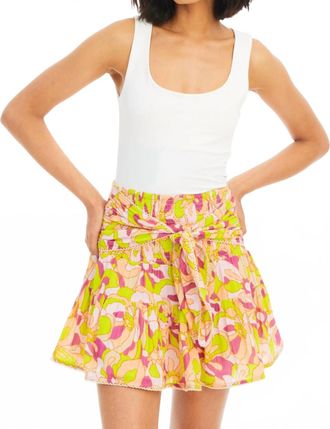 Allison New York Chase Mini Skirt In Tropical Flowers