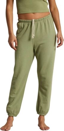 perfectwhitetee French Terry Easy Sweatpant In Oil Green