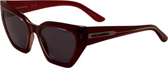 Karl Lagerfeld Womens 54mm Red Sunglasses