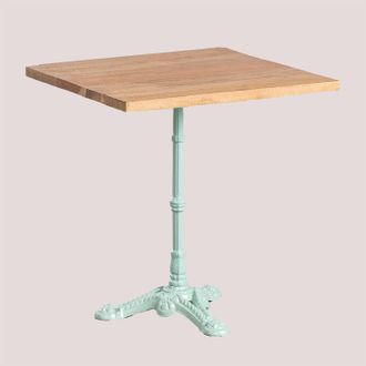 Sklum Mesa De Bar Cuadrada En Madera De Acacia Vienna Sklum