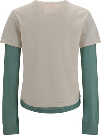 Guest In Residence Layered Lightweight Jersey Sweater - Multicolor
