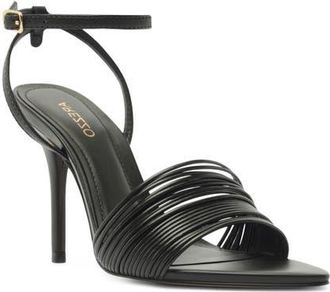 Arezzo Elani Ankle Strap Sandal in Black at Nordstrom, Size 6.5