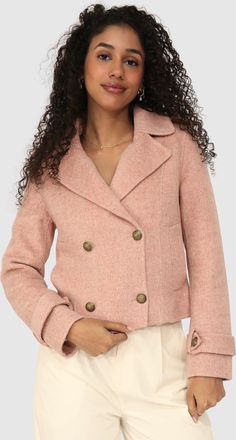 Belle & Bloom Better Off Military Peacoat