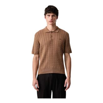 Lacoste Polo a trecce Classic Fit - - Knitwear - Uomo - Marrone - XL