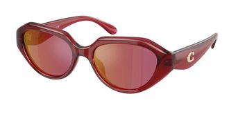 Coach HC8433U CBY77 5526D0 Womens Sunglasses Red Size 52