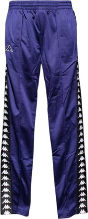 Kappa Sportieve Tricot Broek met Logo Detail - Dames - Straight fit broeken - Blauw - L - Broeken