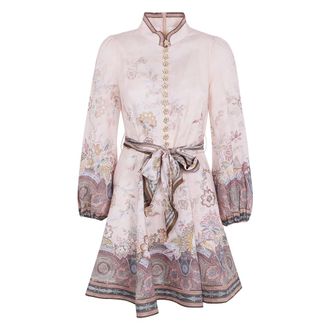 Zimmermann Alchemy Button Mini Dress - female - Zimmermann - Short Dresses - Multicolor - 2XS - Dresses