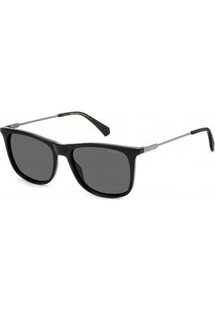 Polaroid Mens PLD-4145-S-X-807 PLD 4145 S 55 X 807 Sunglasses - Black - One Size