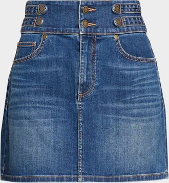 Ramy Brook Liv Denim Mini Skirt