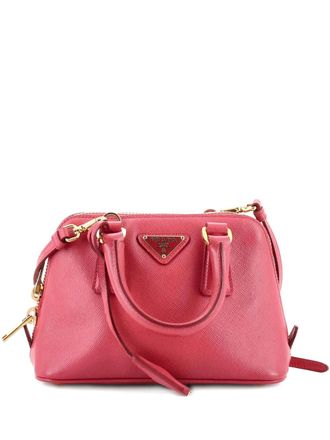 Prada Promenade Bag Saffiano Leather Mini crossbody bag - Roze