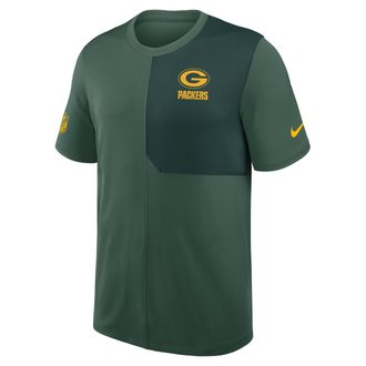 Nike Green Bay Packers Sideline Coach Nike Mens Dri-FIT NFL Top in Green | 03B20DGK7T-58P