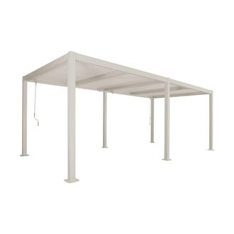 Sweeek P&eacute;rgola bioclim&aacute;tica 3x6m de aluminio y acero con lamas orientables