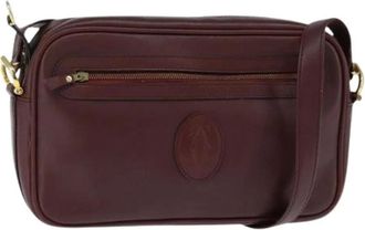 Cartier Pre-owned Cross Body Bags, female, Red, Size: ONE SIZE Pre-owned Leather Cross Body Bag