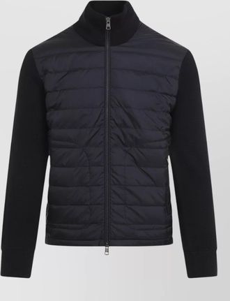 Moncler down padded zip-up cardigan