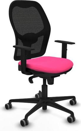 Piqueras y Crespo Piqueras Y Crespo - Jorquera Sincro Malla Negra Similpiel Rosa Brazos 1d Base Nailon Ruedas 65mm Engomada