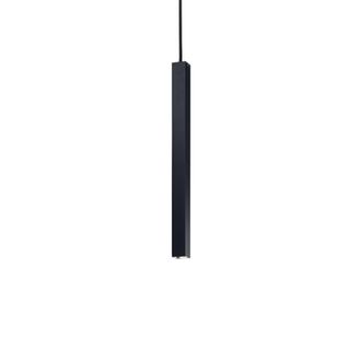 Ideal Lux Ideal Lux Ultrathin - L&aacute;mpara Colgante De Techo Ultradelgada Led 1 Luz Negro