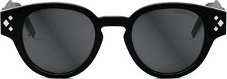 Dior Round Frame Sunglasses - Black
