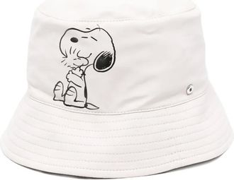 Coccinelle x Peanuts graphic print bucket hat - women - Polyurethane/Polyester - One Size - Neutrals