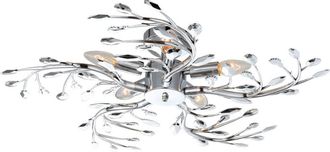 Globo Lighting Plaf&oacute;n - Flash - Cromo - Metal - &Oslash; 65cm - E14 - 68546-5 - Globo