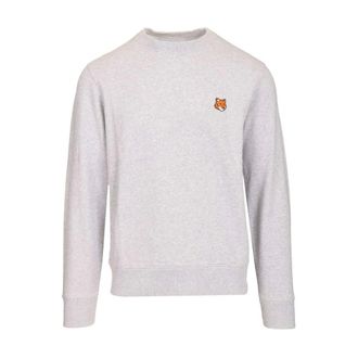 Maison Kitsun&eacute; Heren, Sweatshirts & Hoodies, Grijs, Maat: 2XL Katoen