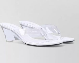 Coperni wedge sandal transparent heel flip flop