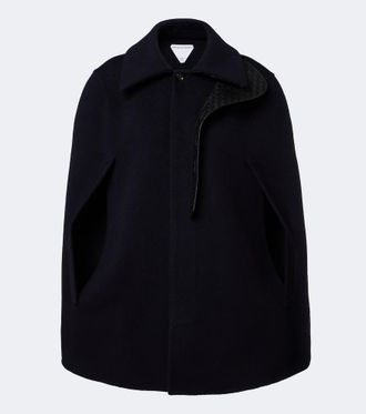 Bottega Veneta Intrecciato wool and cashmere cape