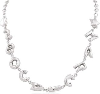 Marc Jacobs Light Antique Silver Balloon Necklace