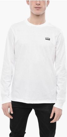 Diesel Crewneck T-Shirt T-JUST-LS-SITUATION Long Sleeve With Printe size Xxl