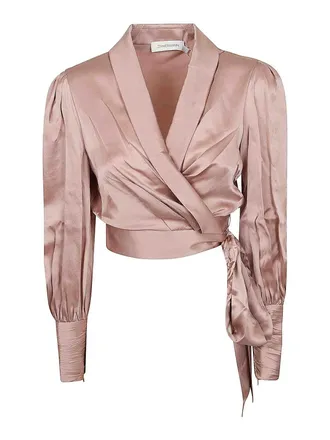 Zimmermann Silk Wrap Top