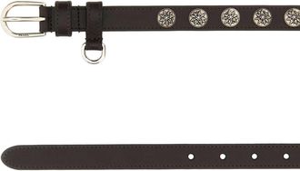 Prada Womens Chocolate Leather Belt Caffe Cinture Caffe