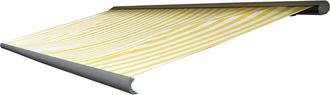 Hhg Nunca Usado] Funda De Recambio Para Toldo T123, Cofre Completo Funda De Recambio Protecci&oacute;n Solar 4,5x3m, Acr&iacute;lico Amarillo-blanco