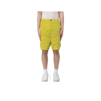 C.P. Company Chrome-R Lens Boxy Cargo Shorts - male - C.P. Company - Casual Shorts - Yellow - L - Shorts