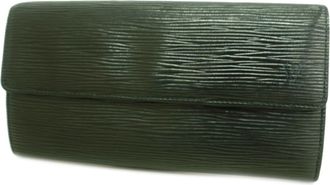 Louis Vuitton Noir Long Wallet (Bi-Fold) (Pre-Owned)